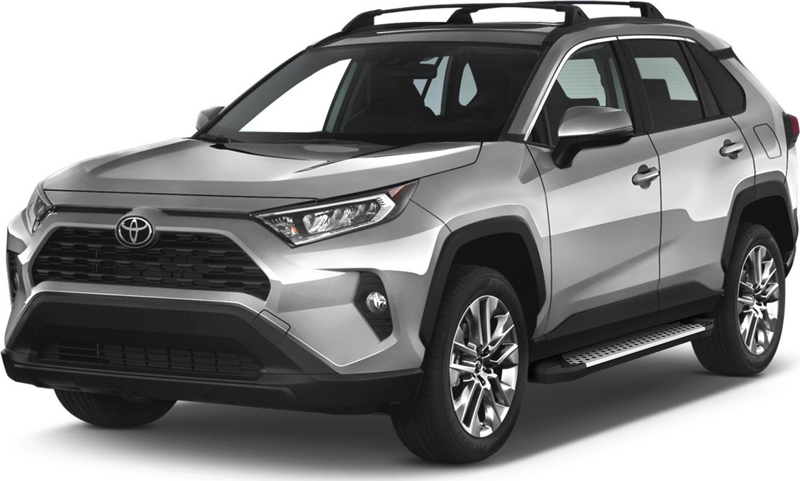 Пороги алюминиевые AutoMax Bmw-Style круг для Toyota RAV4 XA50 2019-2026. Артикул AMS.D180S.5701.1
