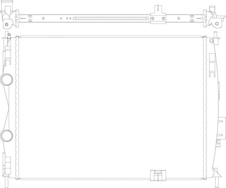 Радиатор охлаждения двигателя Sakura. Артикул 3341-3005