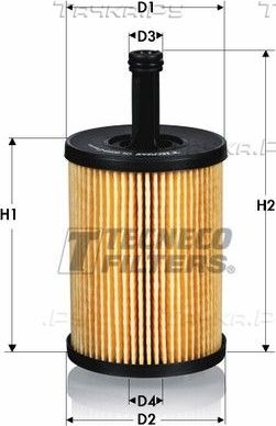 Масляный фильтр  Tecneco Filters для SEAT Leon II 2005-2012. Артикул OL0259E