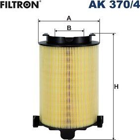 Воздушный фильтр Filtron для Audi A3 II (8P) 2003-2013. Артикул AK 370/4
