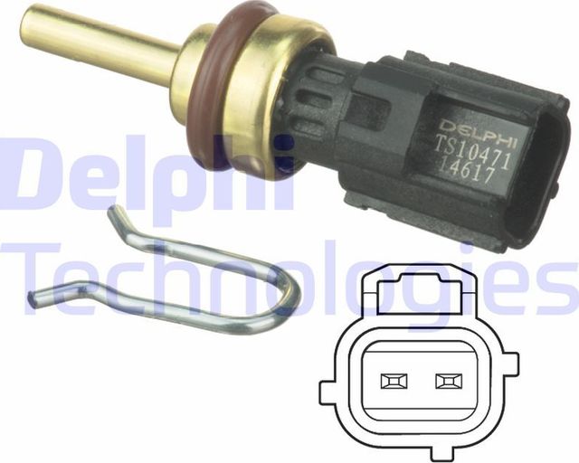 Датчик температуры охлаждающей жидкости Delphi. Артикул TS10471