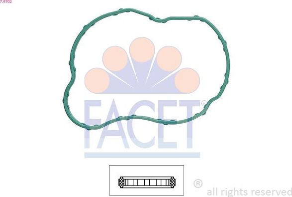 Прокладка термостата Facet Made in Italy - OE Equivalent. Артикул 7.9702