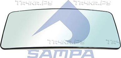 Зеркальное стекло бокового зеркала Sampa для IVECO EuroTech 1992-2026. Артикул 061.150