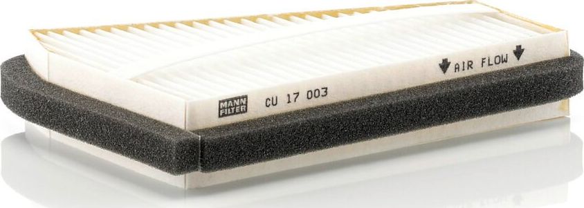 Салонный фильтр Mann-Filter. Артикул CU 17 003