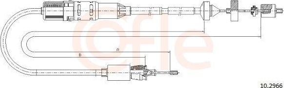 Трос сцепления Cofle. Артикул 10.2966