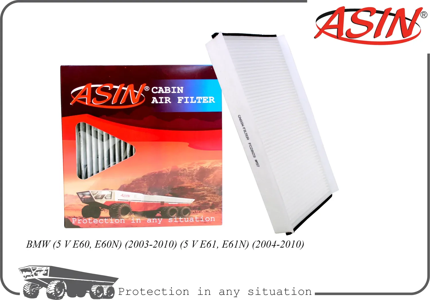 Фильтр салонный (Asin). Артикул ASINFC2823