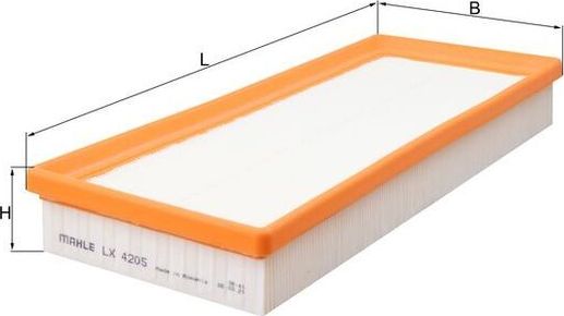 Воздушный фильтр Mahle-Knecht. Артикул LX 4205