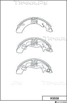 Тормозные колодки MK Kashiyama. Артикул K5538