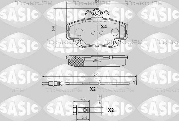 Тормозные колодки Sasic. Артикул 6214010