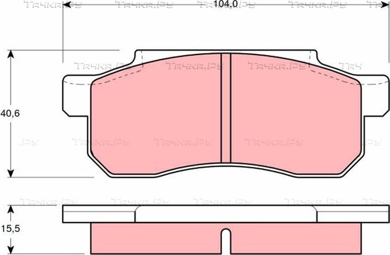 Тормозные колодки TRW. Артикул GDB361