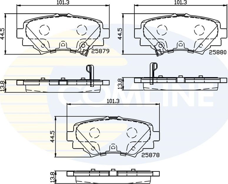Тормозные колодки Comline Comline. Артикул CBP32248