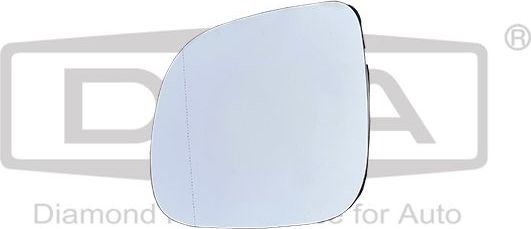 Зеркальное стекло бокового зеркала DPA (алюминий) левое для Volkswagen Multivan T6 2015-2026. Артикул 88571789202