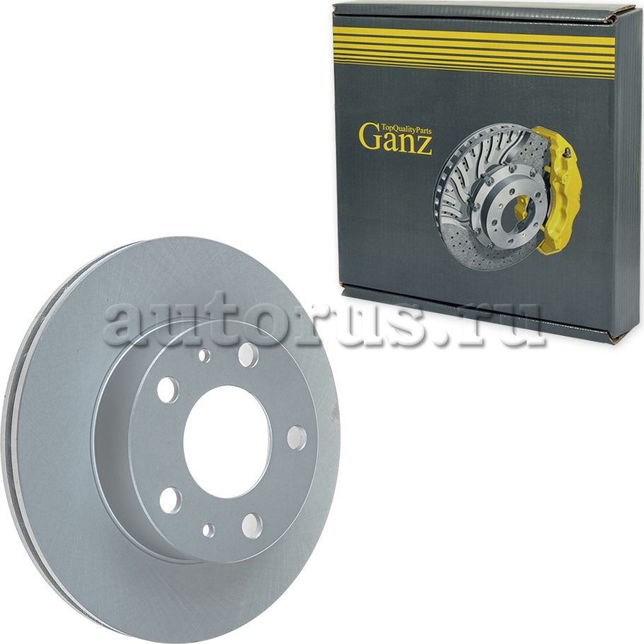 Диск тормозной передний с покрытием (Ganz). Артикул GIJ06214
