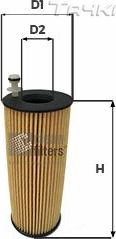 Масляный фильтр Clean Filters для BMW X6 I (E71) 2011-2014. Артикул ML4552