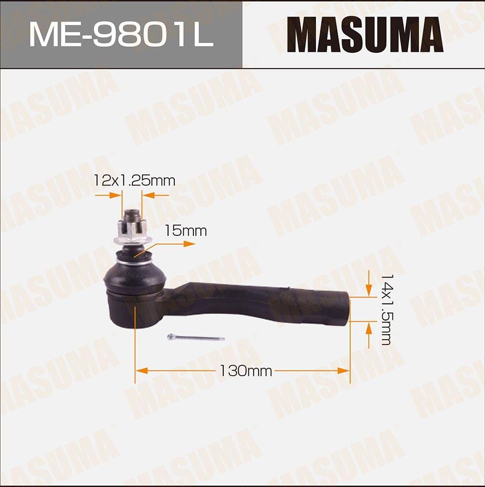 Наконечник рулевой тяги Masuma. Артикул ME-9801L