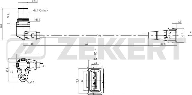 Датчик положения коленвала Zekkert для Chevrolet Spark II 2005-2010. Артикул SE-4106