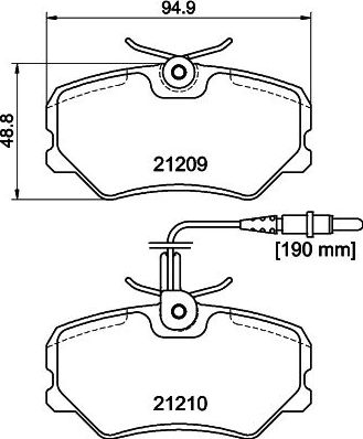 Тормозные колодки Mintex. Артикул MDB1376