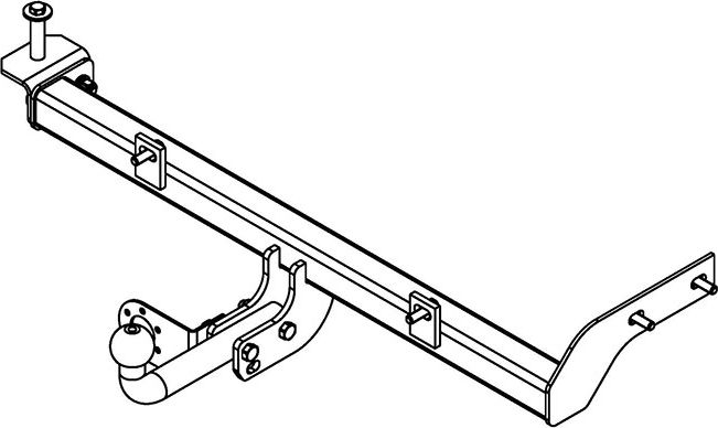 Фаркоп AvtoS (разборный) для Lada Granta седан, хэтчбек рестайлинг 2018-2026. Артикул VAZ-69
