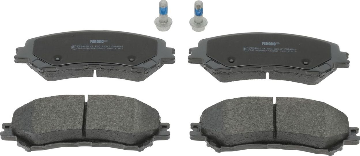 Тормозные колодки Ferodo Premier Eco Friction передние для Renault Megane IV 2015-2026. Артикул FDB4869