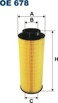 Масляный фильтр Filtron. Артикул OE 678