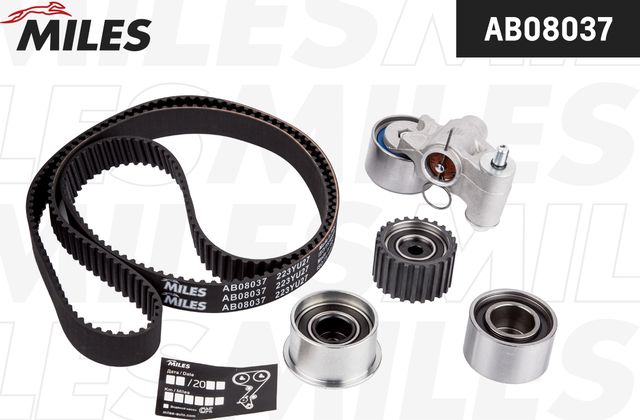 Ремень ГРМ с роликами (комплект) Miles для Subaru Legacy V 2009-2014. Артикул AB08037