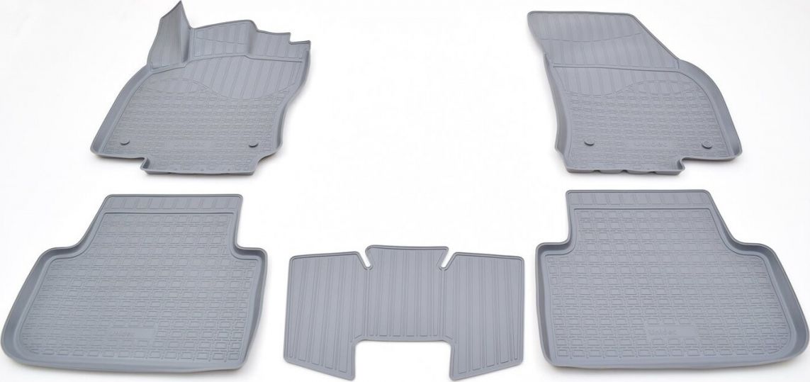 Коврики 3D Норпласт для салона Volkswagen Tiguan II 2016-2026 Серые. Артикул NPA11-C95-653Grey