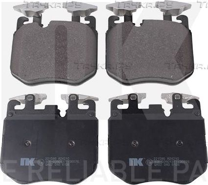 Тормозные колодки NK передние для BMW 6 IV (G32) 2017-2026. Артикул 221586