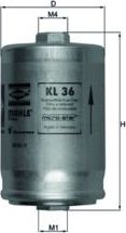 Топливный фильтр Mahle. Артикул KL 36