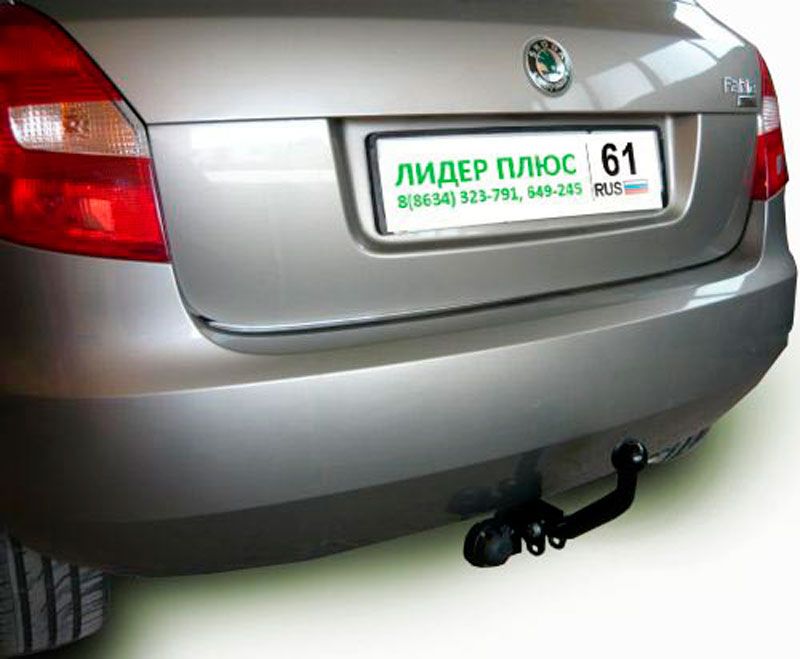 Фаркоп Лидер-Плюс для Skoda Fabia II хэтчбек 2007-2014. Артикул S102-A