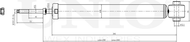 Амортизатор подвески (Unio). Артикул SAB-10762