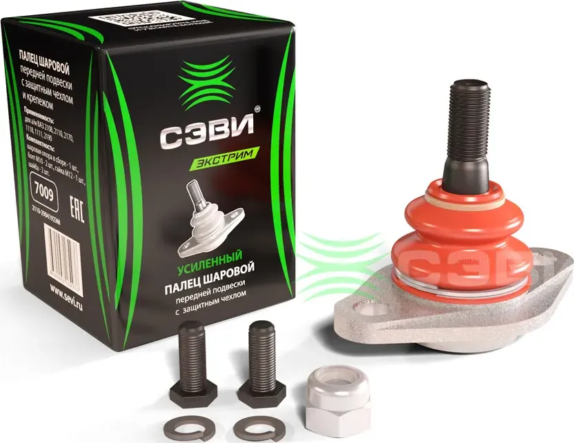 ШАРОВАЯ ОПОРА 2108-21099, 2110-2112, 2113-2115, 2170-2172, 1117-1118 С (Sevi). Артикул 7009