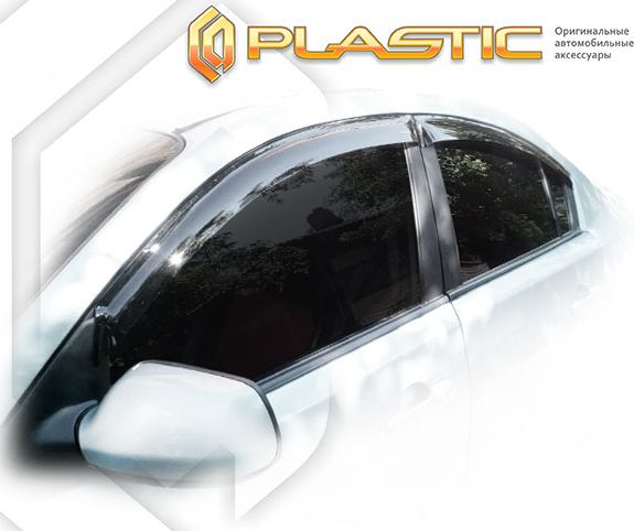 Дефлекторы СА Пластик для окон (Classic полупрозрачный) Mazda 3 седан 2004-2009. Артикул 2010030302539
