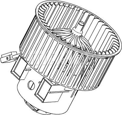 Вентилятор, мотор печки (отопителя) салона Mahle Premium. Артикул AB 120 000P