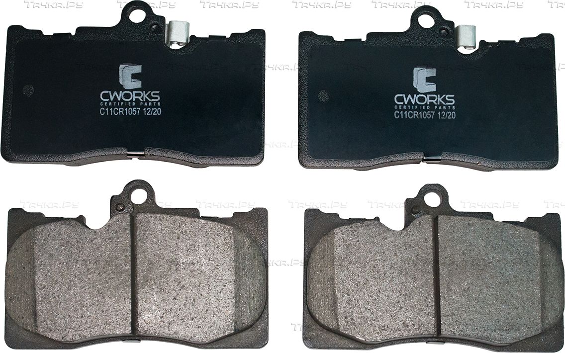 Тормозные колодки Cworks передние для Lexus GS IV 2011-2018. Артикул C11CR1057