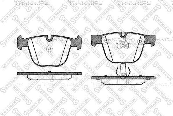 Тормозные колодки Stellox задние для BMW 7 IV (E65/E66) 2001-2008. Артикул 903 000-SX