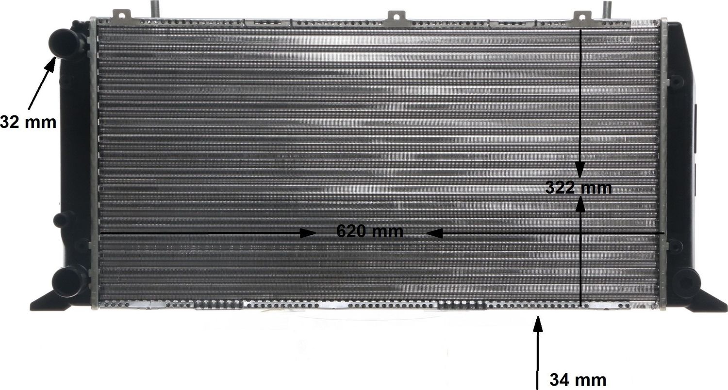 Радиатор охлаждения двигателя Mahle Behr. Артикул CR 1415 000S