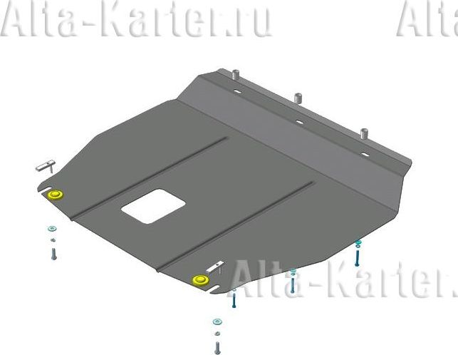 Защита Мотодор для двигателя и КПП Kia Sorento II рестайлинг 2012-2020. Артикул 61001