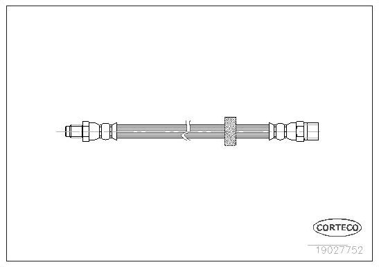 Тормозной шланг Corteco задний для Volvo S60 I 2000-2010. Артикул 19027752