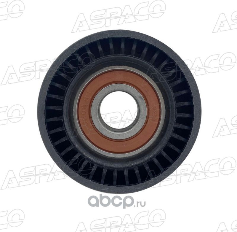 РОЛИК ОБВОДНОЙ ПРИВОДНОГО РЕМНЯ FORD S-MAX, FOCUS-III, MONDEO-V, KUGA, GALAXY 2, (Aspaco). Артикул AP85543
