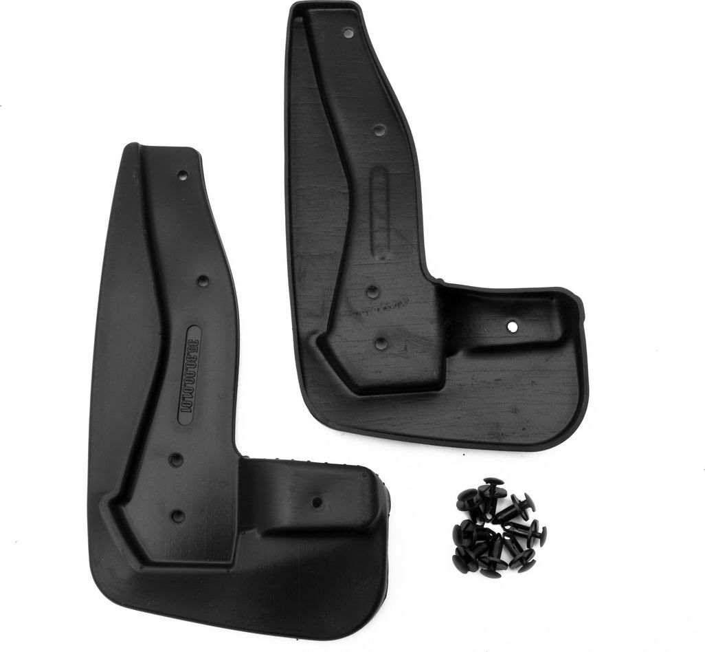 Брызговики Frosch (в пакете) передняя пара для Mitsubishi Pajero Sport III рестайлинг 2019-2026. Артикул NLF.A58770.F13