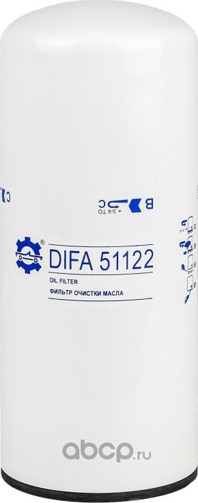 ФИЛЬТР ОЧИСТКИ МАСЛА DIFA 51122 Difa. Артикул DIFA51122