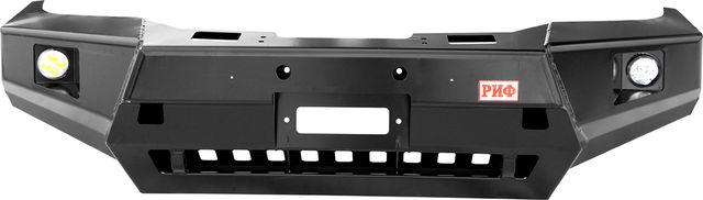 Бампер силовой РИФ передний с доп. фарами и защитой бачка омывателя для Toyota Hilux VIII 2015-2026. Артикул RIFREV-10356