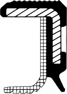 Сальник коленвала Corteco (PTFE (политетрафлуороетилен)/FPM (фтор-каучук)). Артикул 49390581