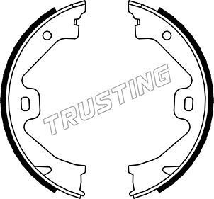 Тормозные колодки (стояночная тормозная система) Trusting задние для Rover 75 I 1999-2005. Артикул 092.307