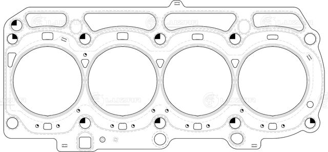 Прокладка ГБЦ Luzar. Артикул LES 11910