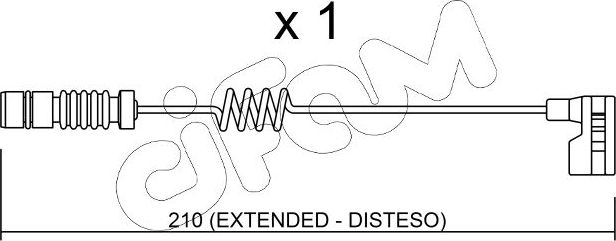 Датчик износа тормозных колодок  Metelli. Артикул SU.209
