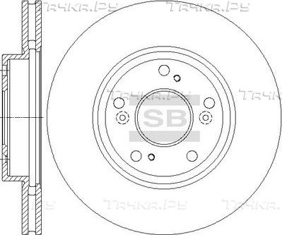 Тормозной диск Sangsin Hi-Q. Артикул SD4124