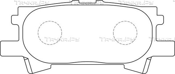 Тормозные колодки FIT задние для Toyota Harrier II (XU30) 2003-2013. Артикул FP0996