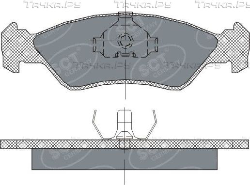 Тормозные колодки SCT-Germany. Артикул SP 236 PR