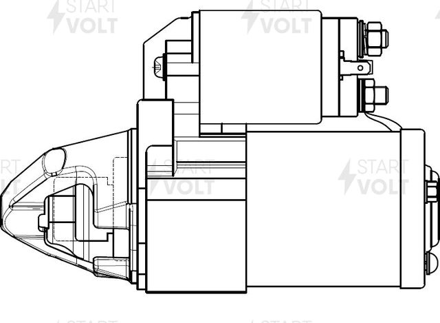 Стартер StartVOLT для Mitsubishi Lancer X 2010-2017. Артикул LSt 1112